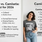 difference between camisa and camiseta