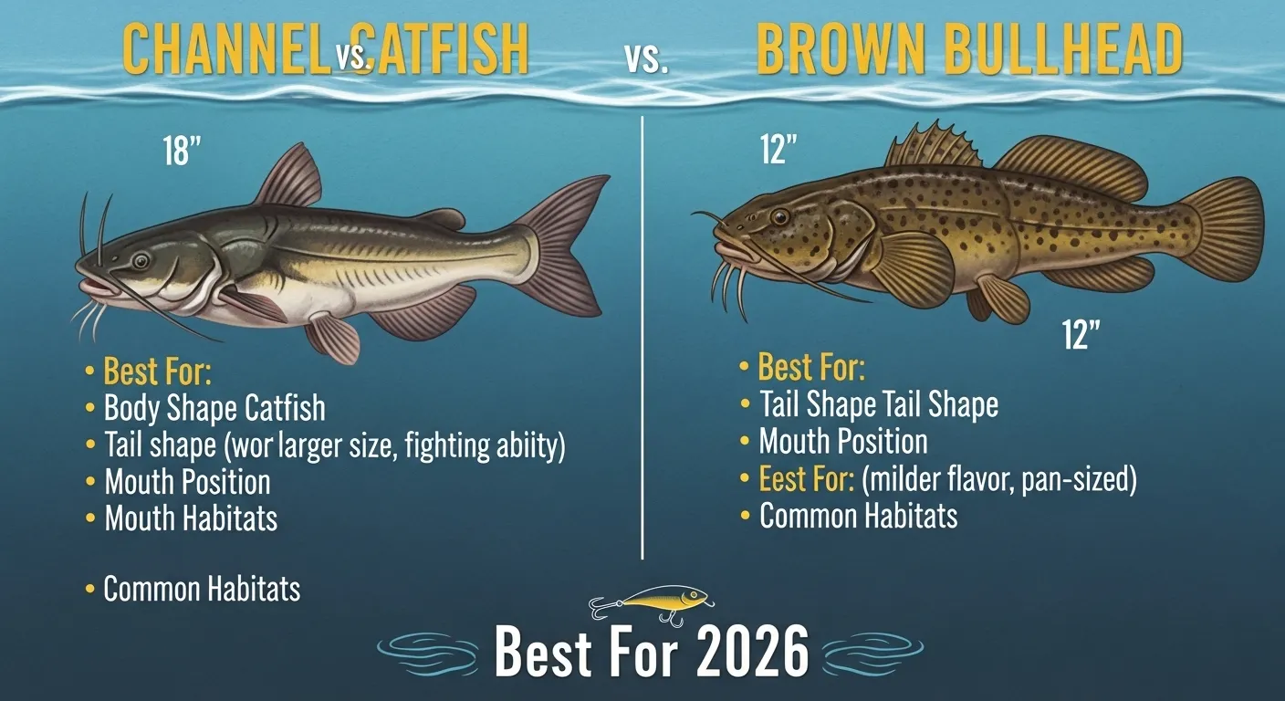 difference between catfish and bullhead