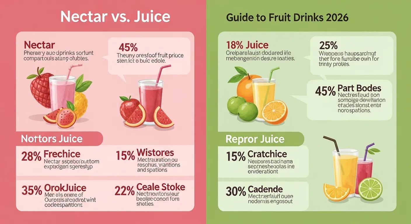 difference between nectar and juice