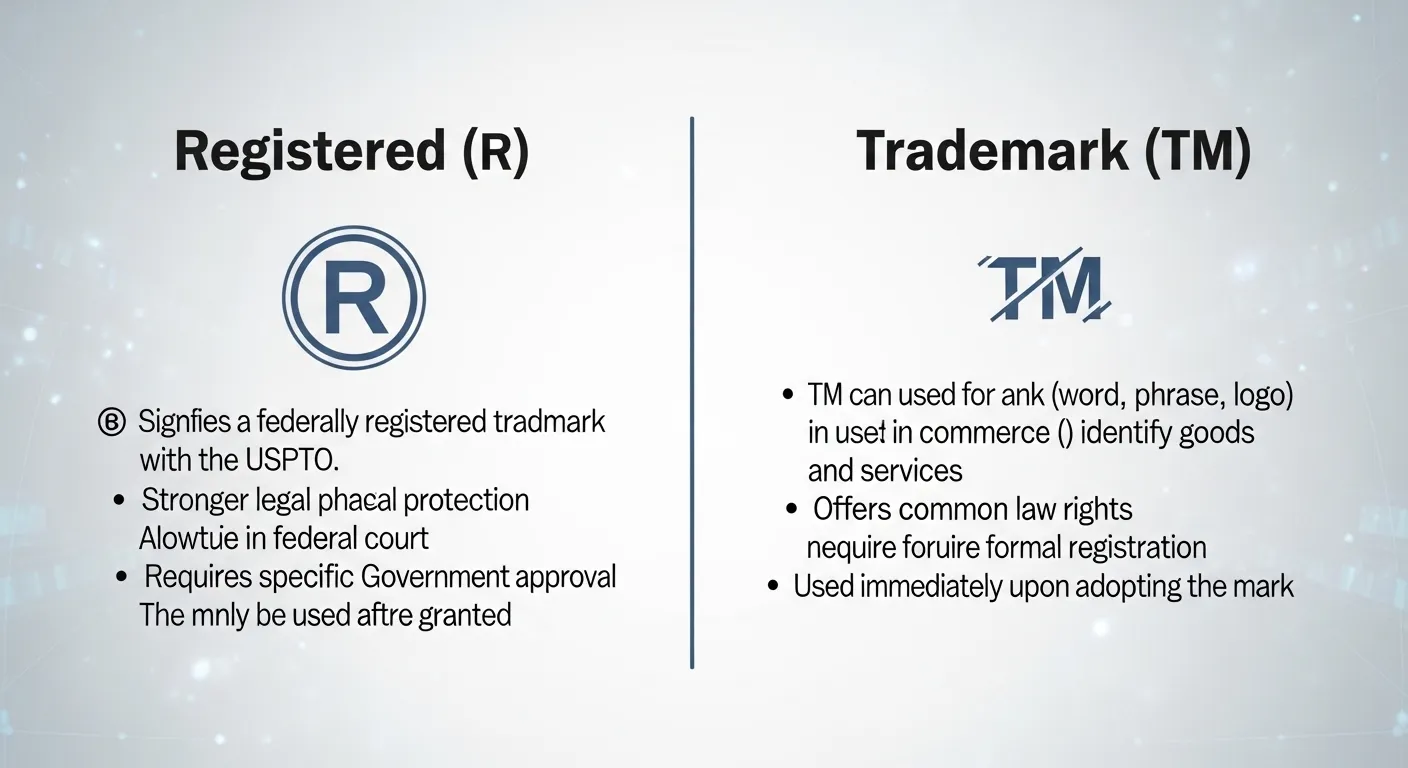 difference between registered and trademark