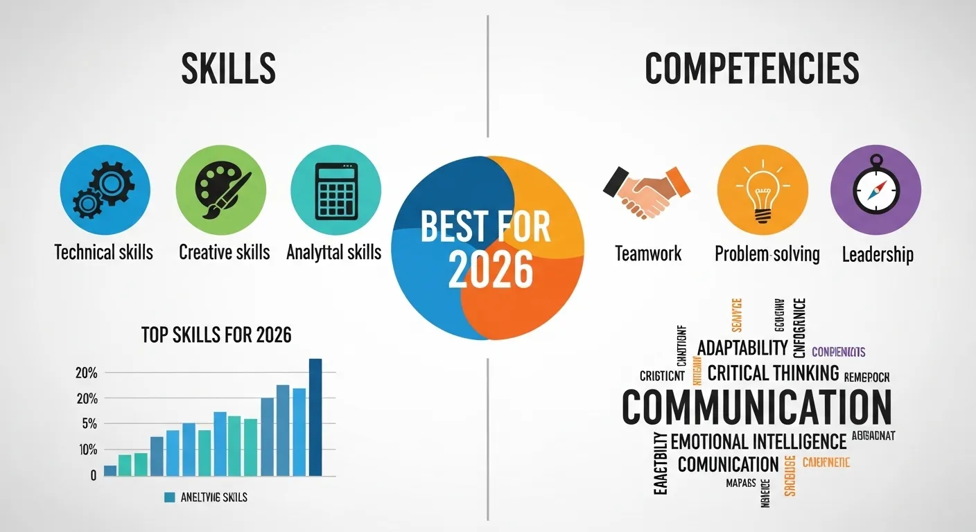 difference between skills and competencies