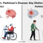 difference between ALS and Parkinson’s