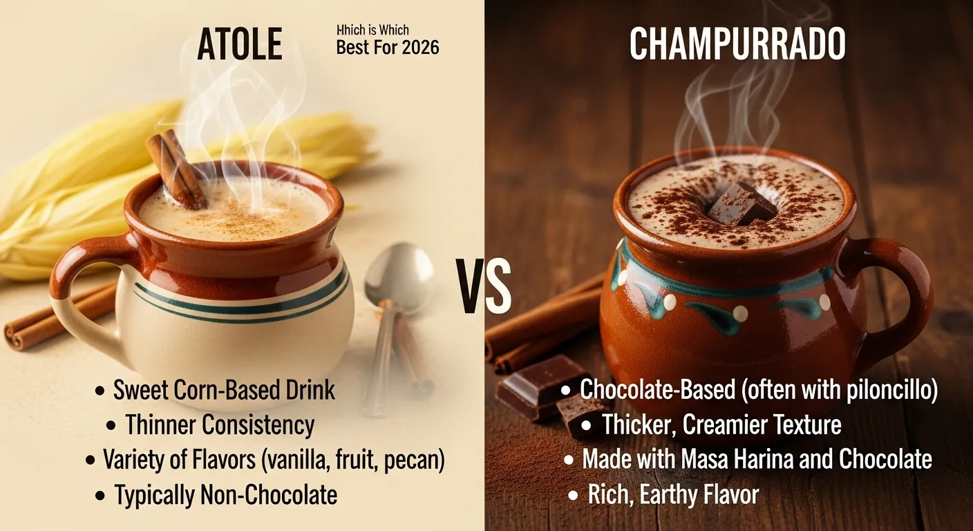 difference between atole and champurrado