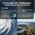 difference between cyclone and tornado