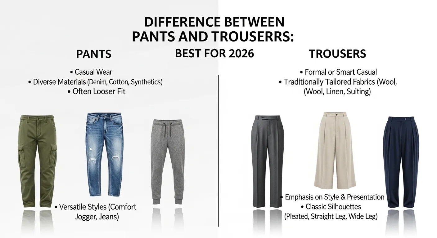 difference between pants and trousers