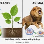 difference between plants and animals