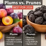 difference between plums and prunes