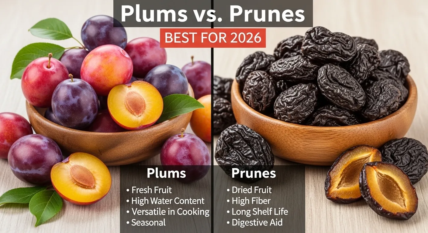 difference between plums and prunes