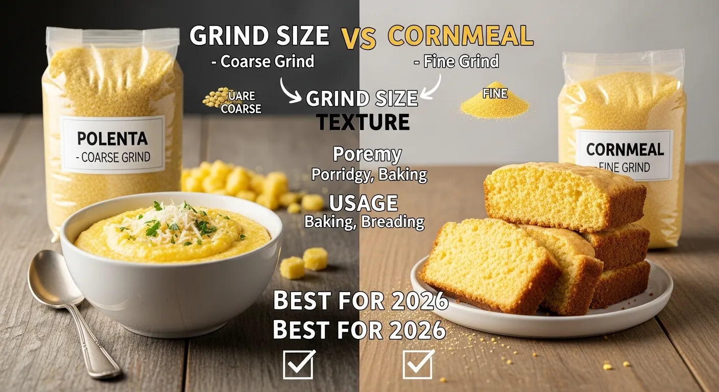 difference between polenta and cornmeal