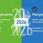 difference between pseudoephedrine and phenylephrine