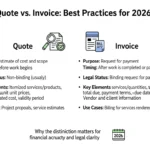 difference between quote and invoice