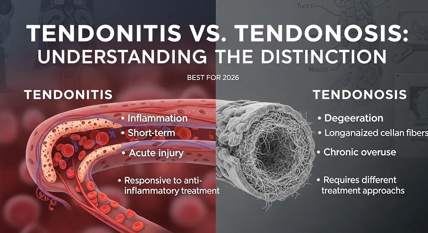 difference between tendonitis and tendonosis
