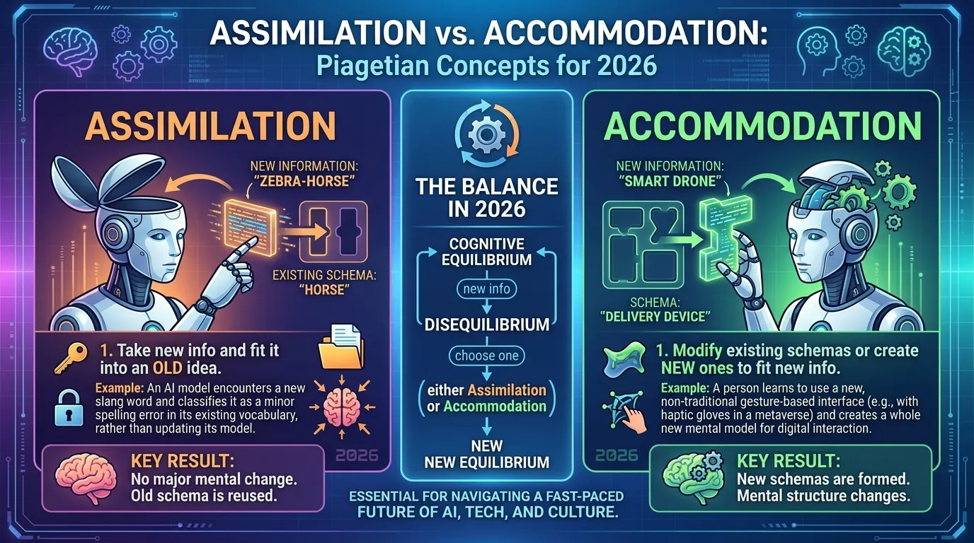difference between assimilation and accommodation