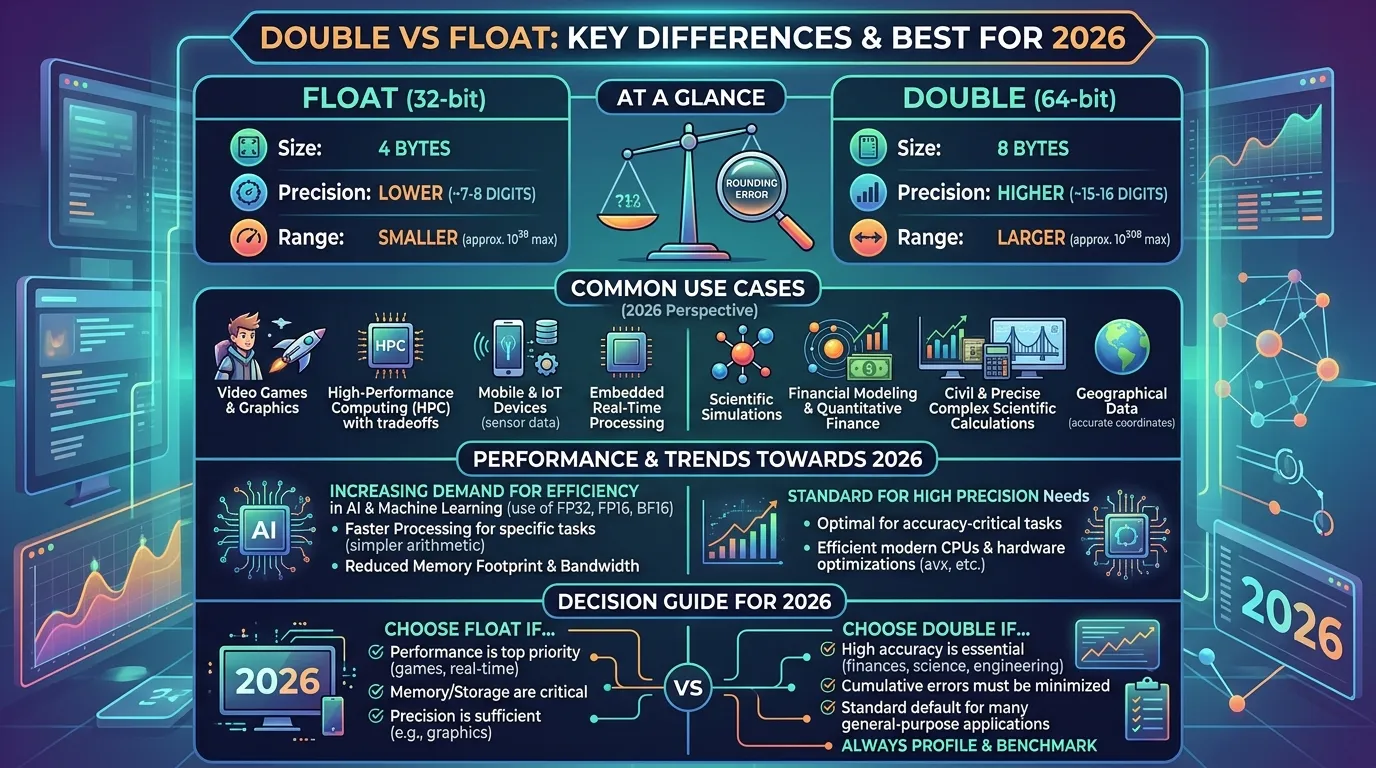 difference between double and float