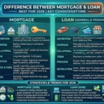 difference between mortgage and loan