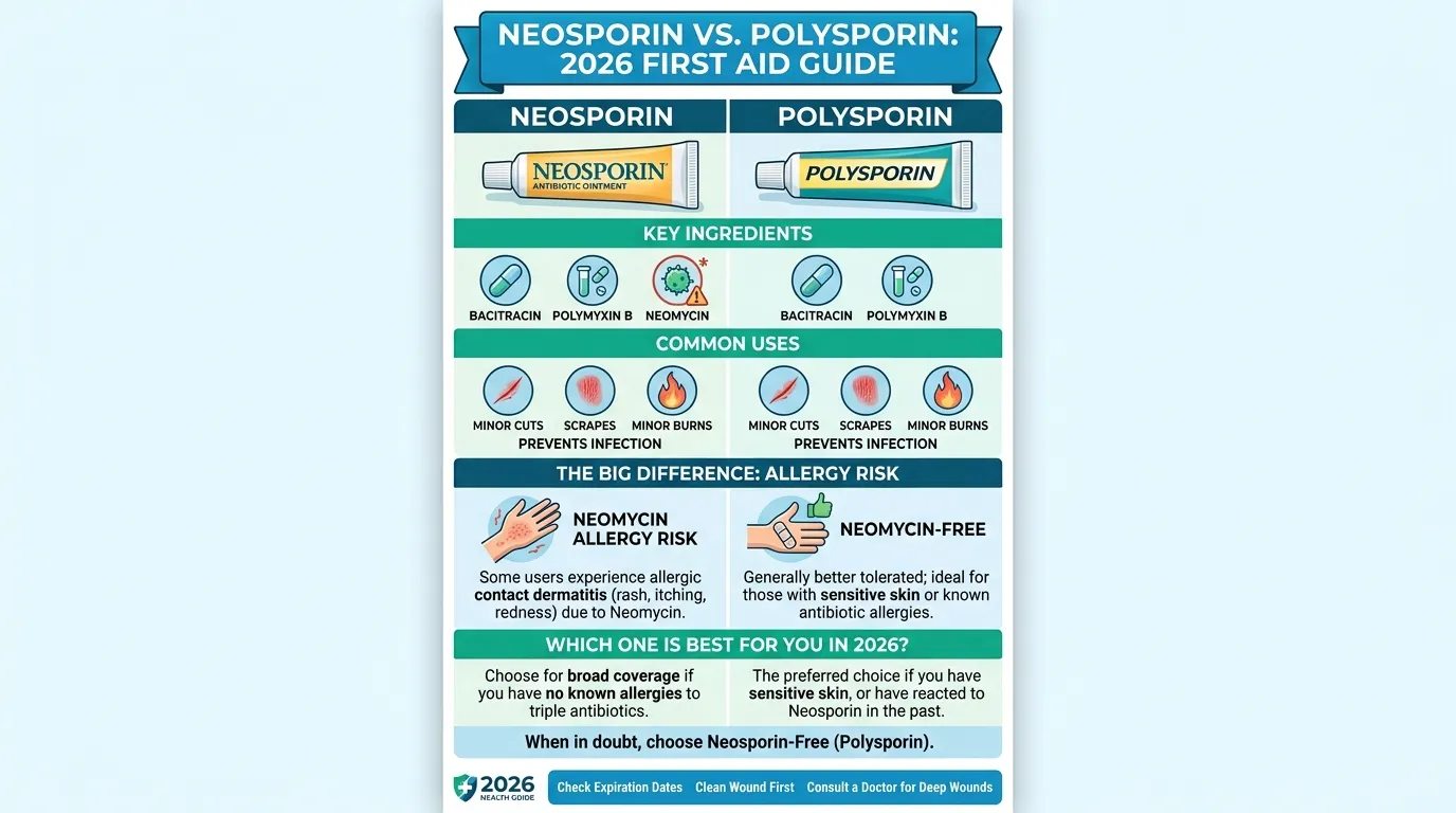 Difference Between Neosporin and Polysporin