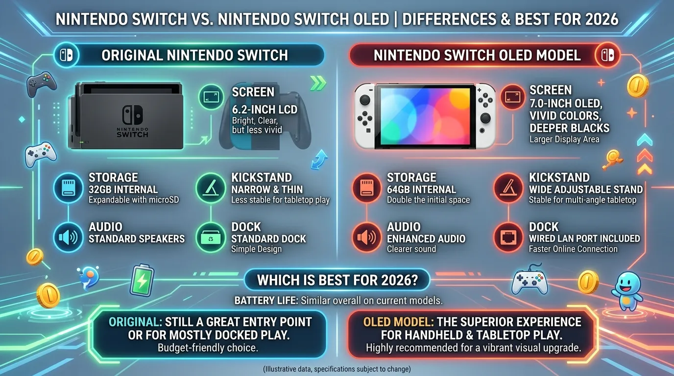difference between Switch and OLED