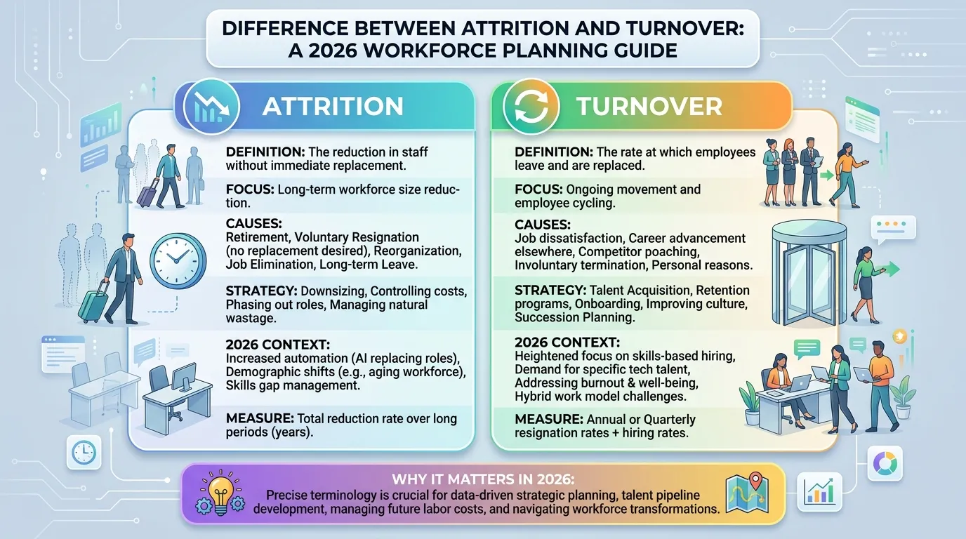 Difference Between Attrition and Turnover