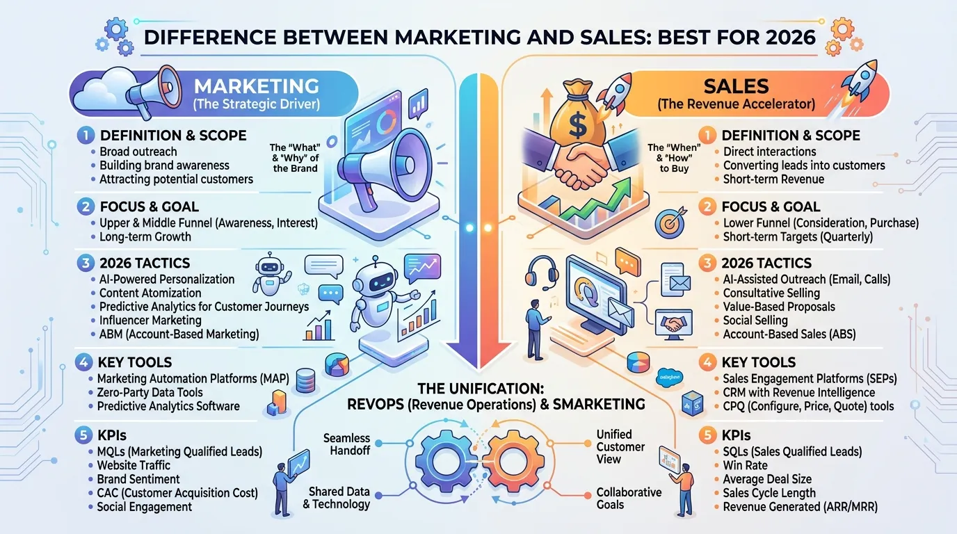 Difference Between Marketing and Sales