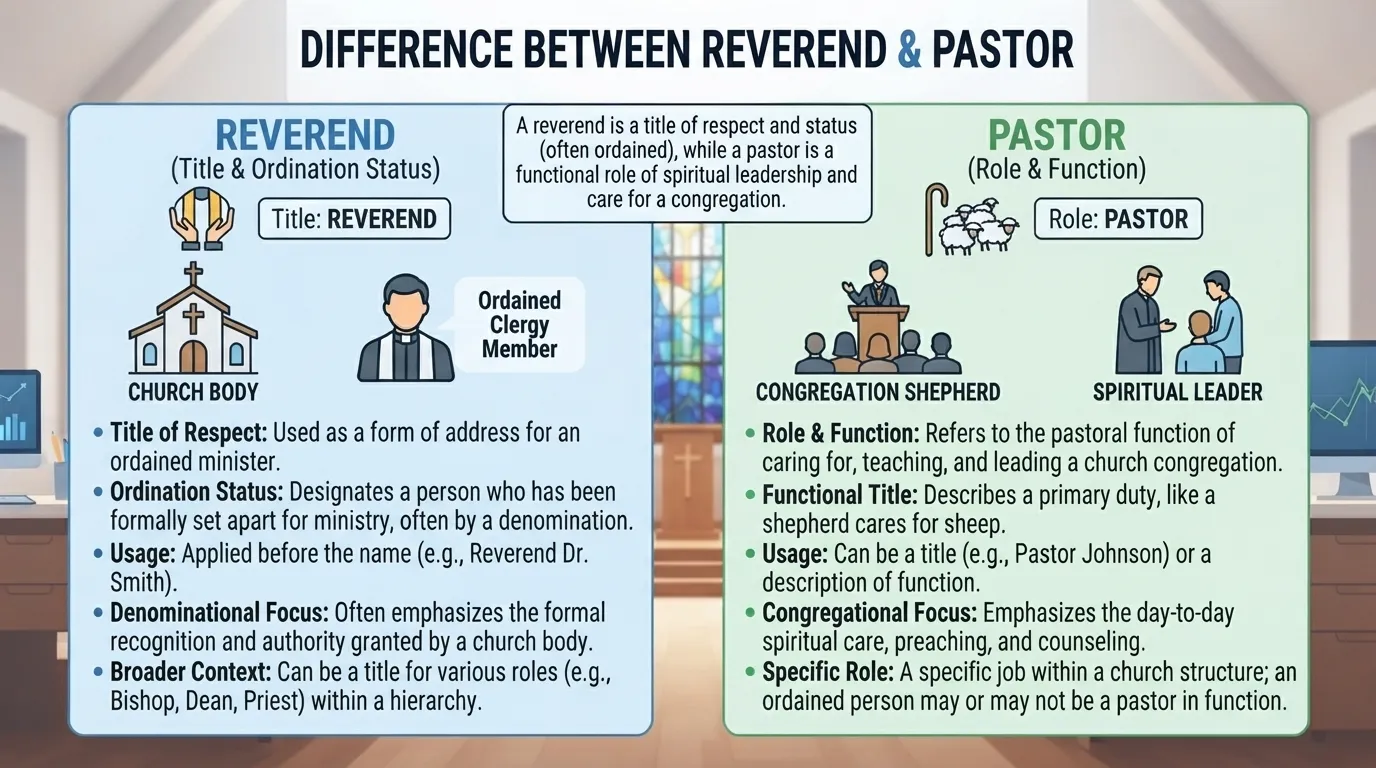 Difference Between Reverend and Pastor
